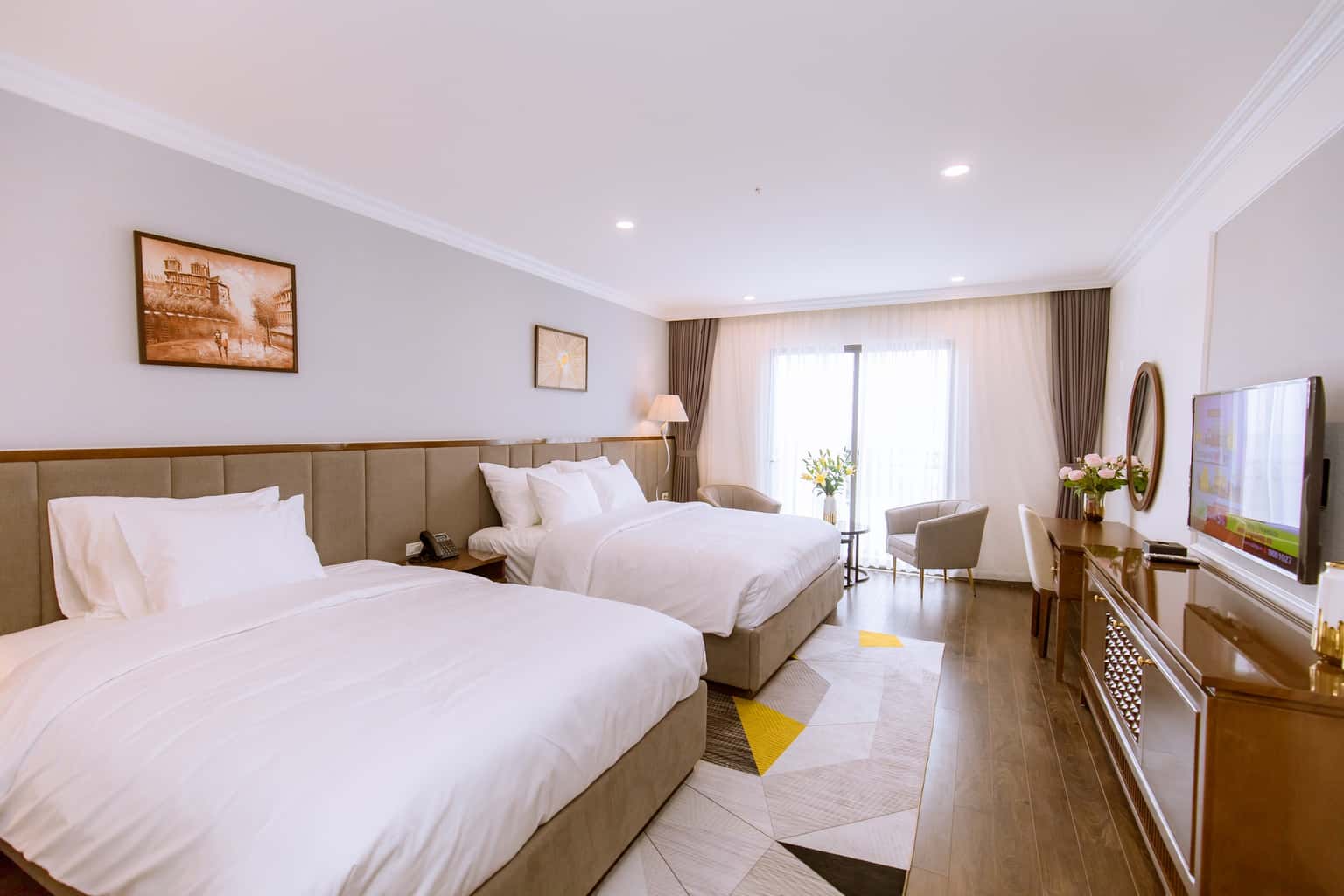 justfly phong deluxe twin pool view glory resort son tay