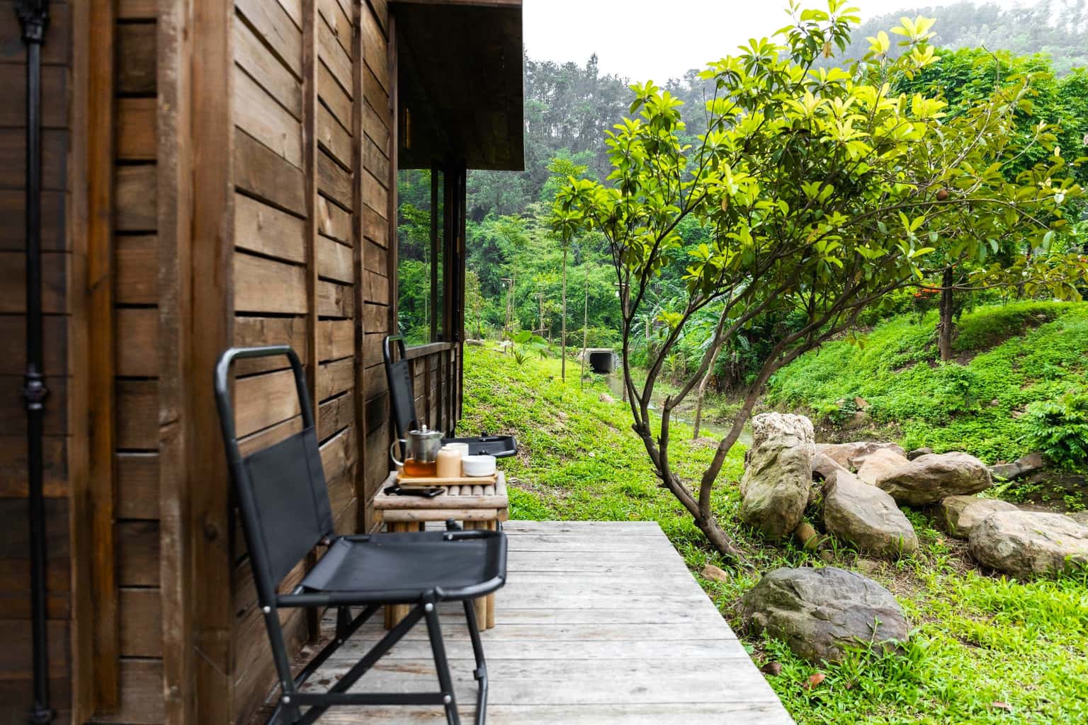 Outdoor tea table