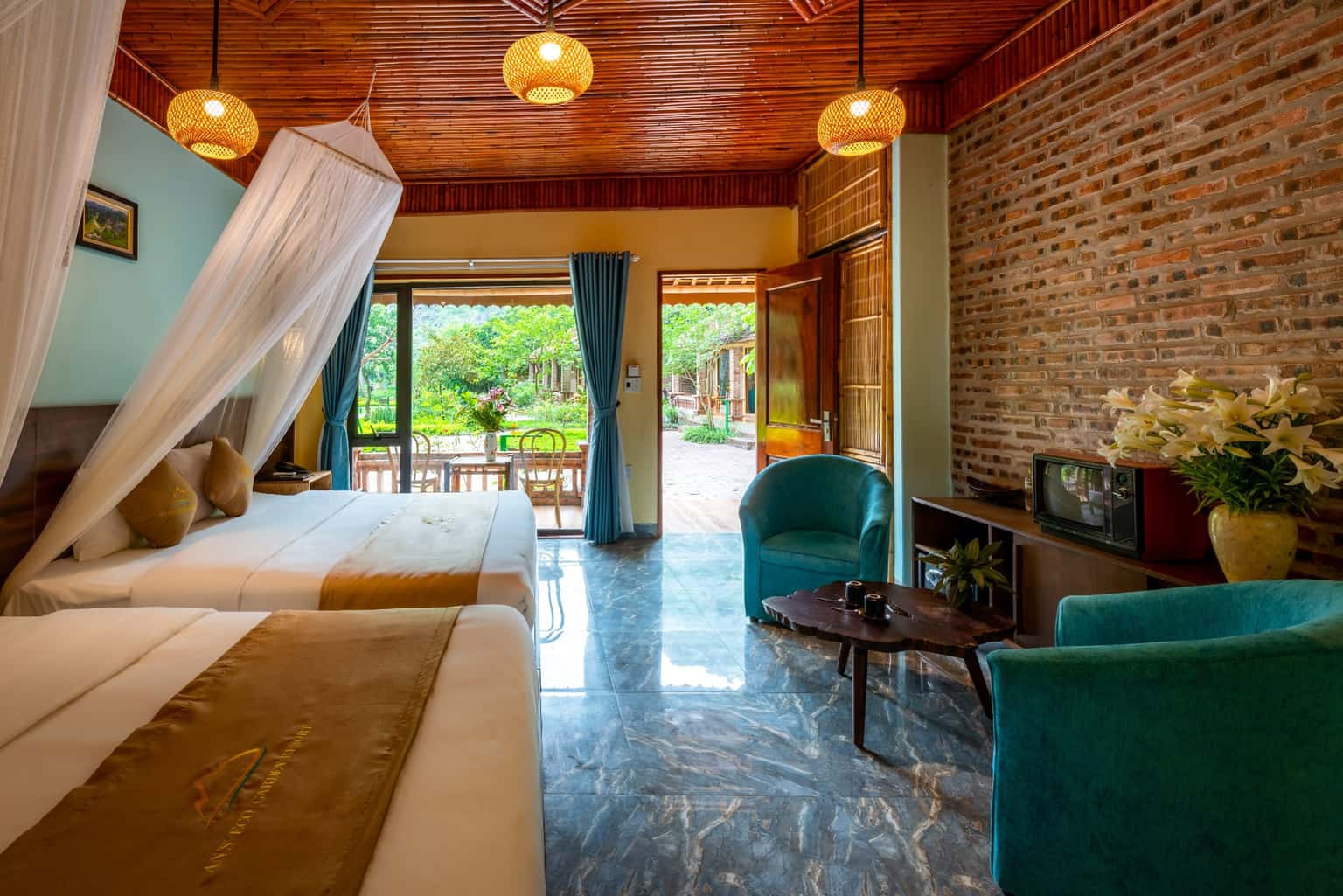 justfly ans eco garden family deluxe ninh binh