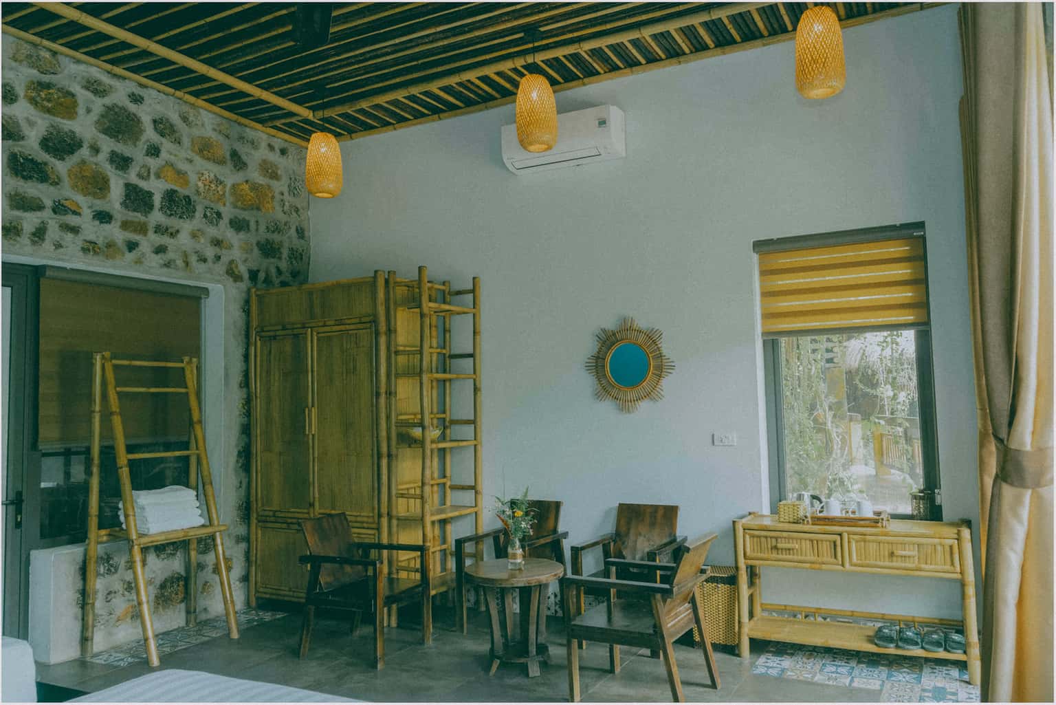 justfly triple garden view room trang an ecolodge ninh binh
