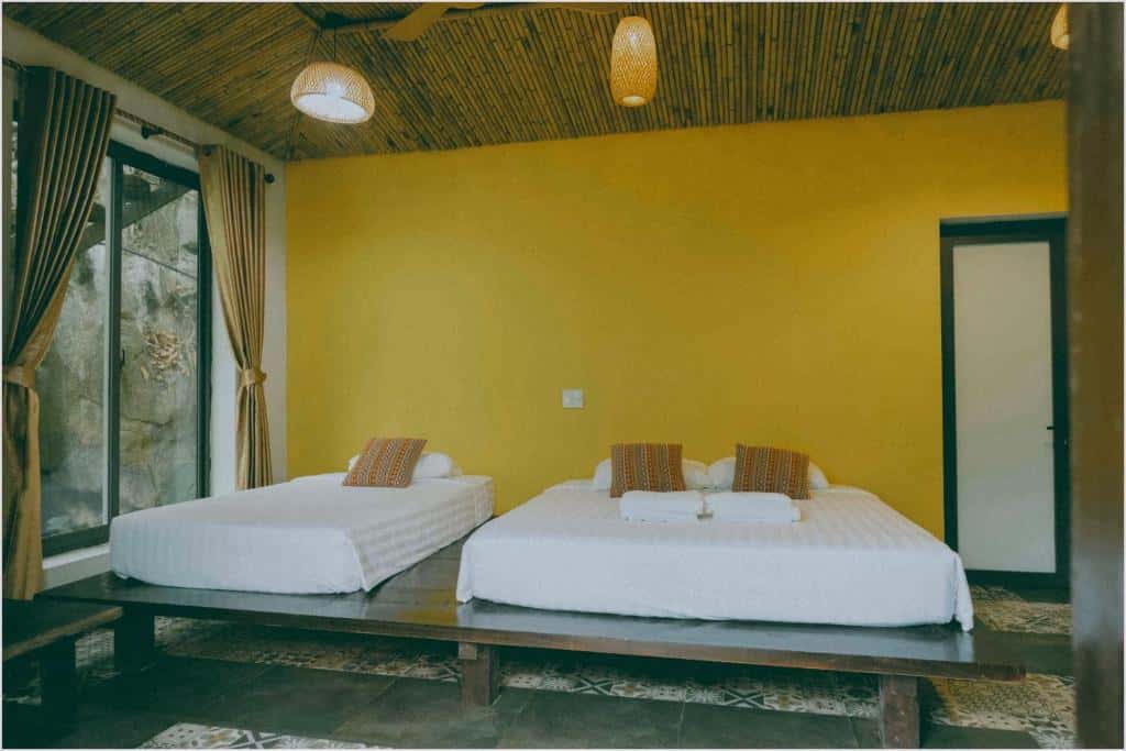justfly triple garden view room trang an ecolodge ninh binh