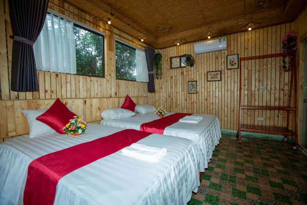 justfly phong luxury 3 nguoi hang mua bamboo homestay