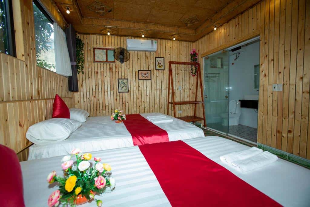 justfly phong luxury 3 nguoi hang mua bamboo homestay