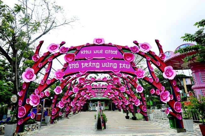 cong vien tho trang huong dan du lich bai sau vung tau