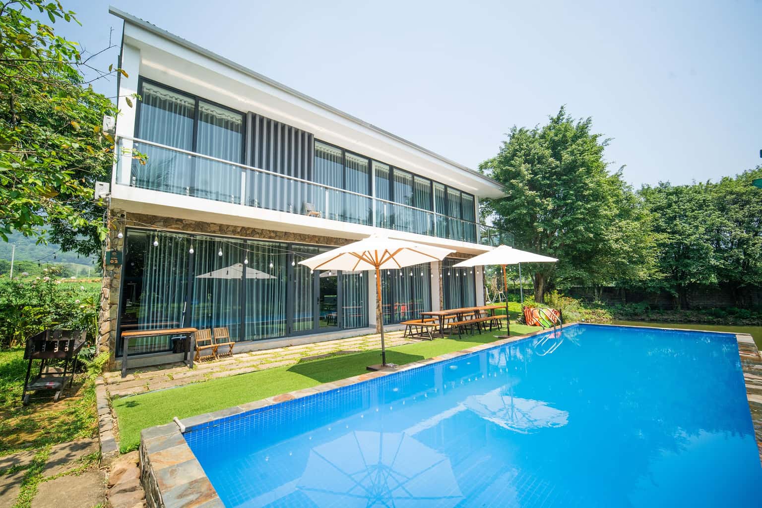 justfly villa 18 tan view bungalow villa homestay ba vi ha noi