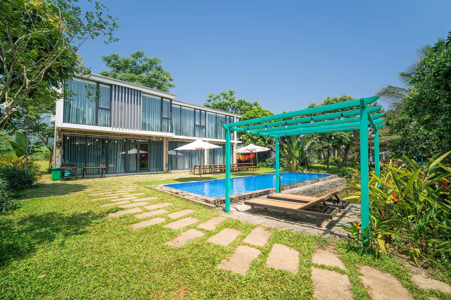 justfly villa 20  tan view bungalow villa homestay ba vi ha noi