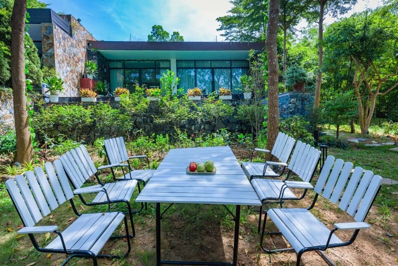 Outdoor dining table