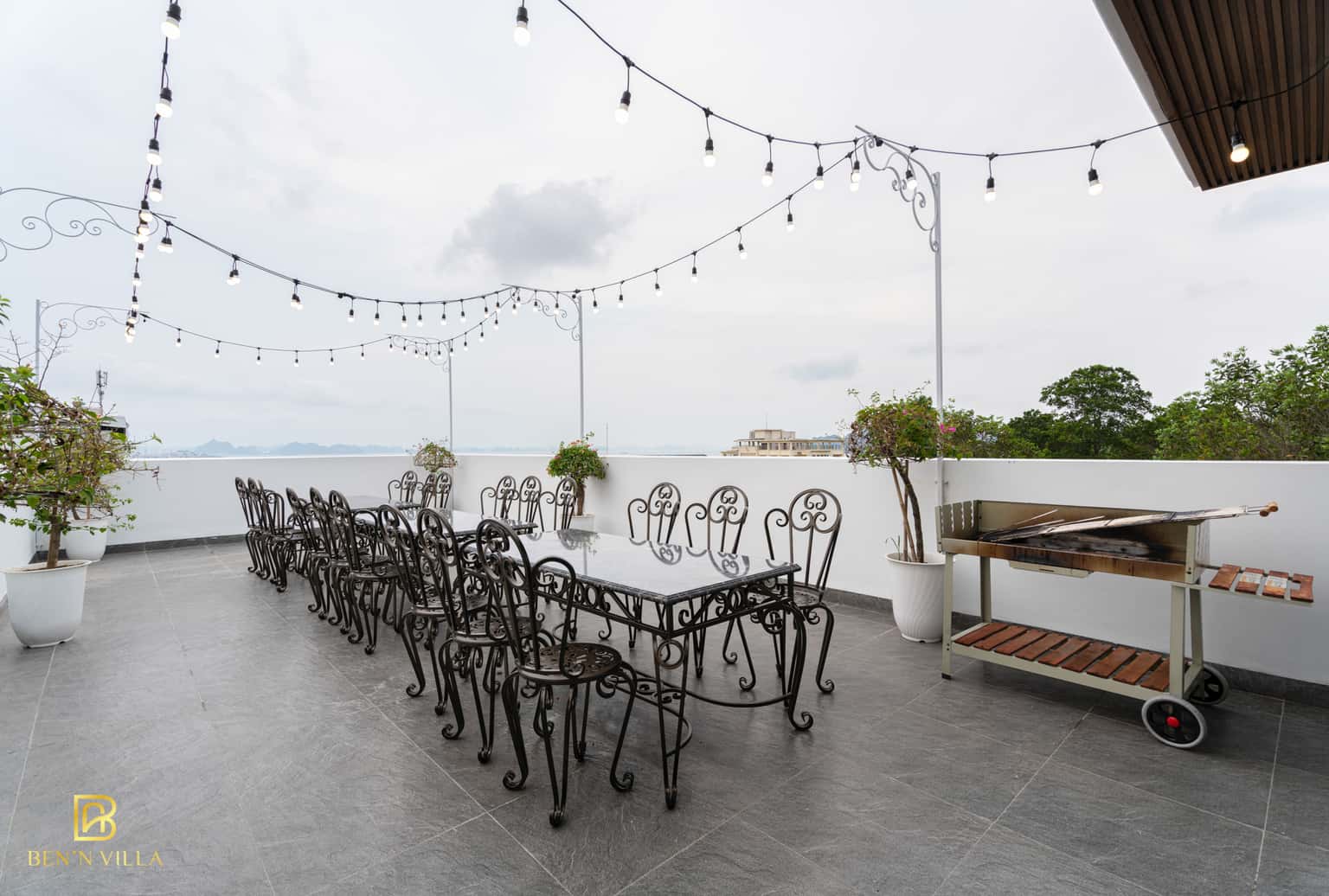 Outdoor dining table