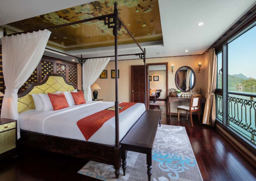 president suite indochine cruise lan ha indochina sail  ha long bay