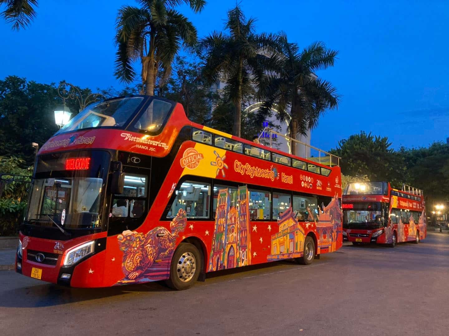 hop on hop off bus tour hanoi
