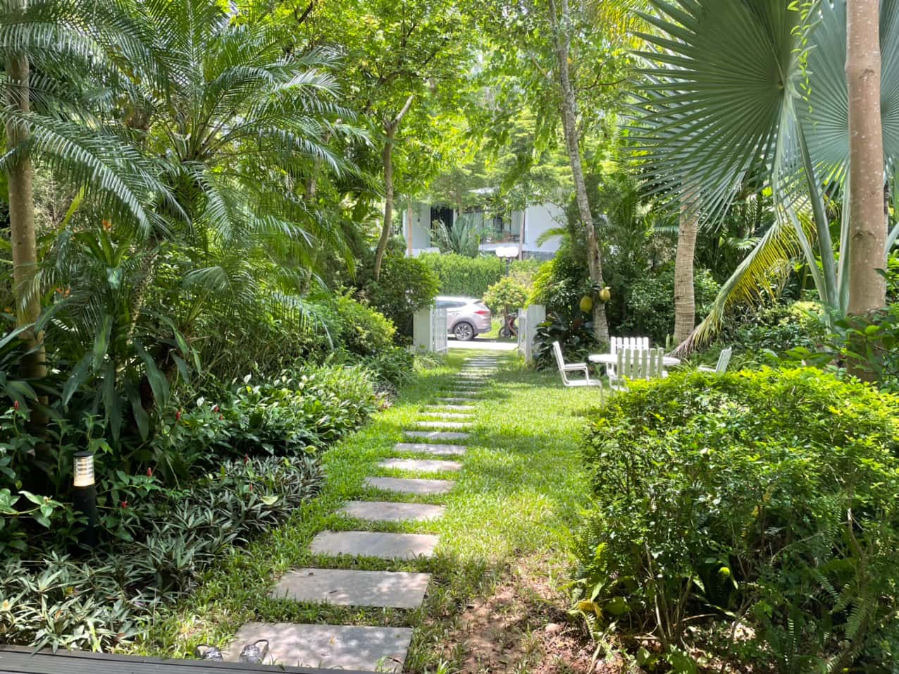 Spacious garden