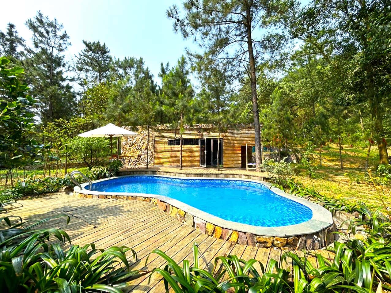 Bể bơi riêng 20m2