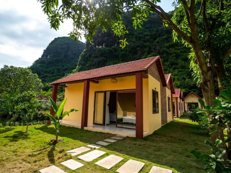 justfly trang an retreat phong 3 nguoi view vuon ninh binh