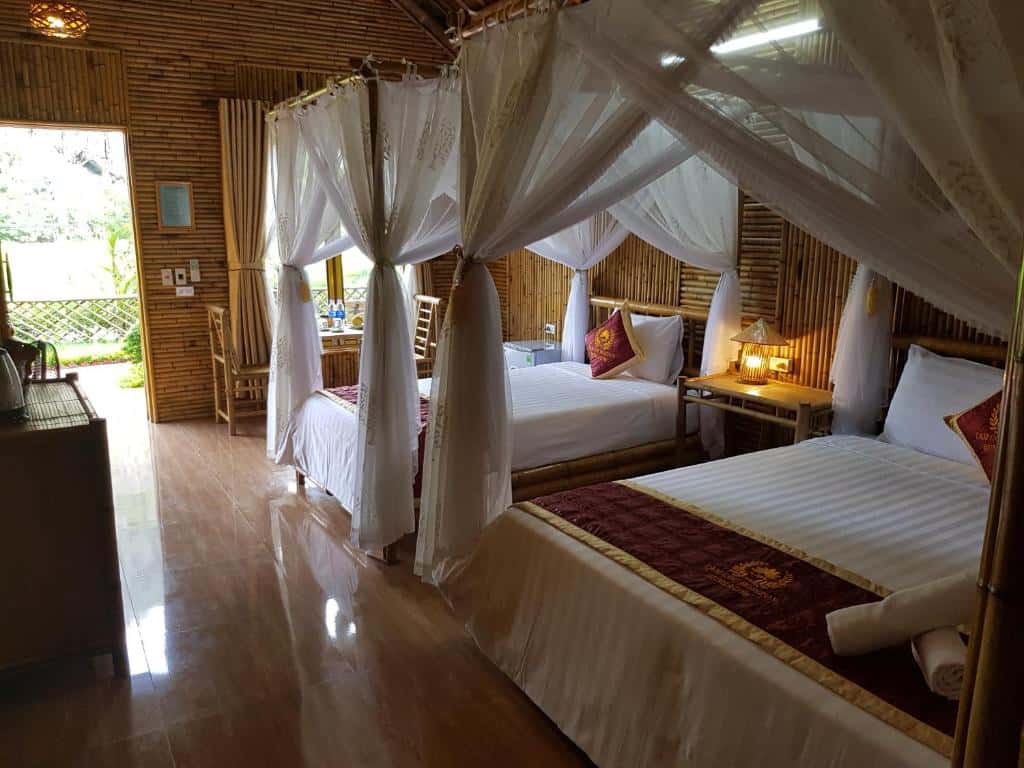 justfly deluxe triple garden view tam coc horizon bungalow