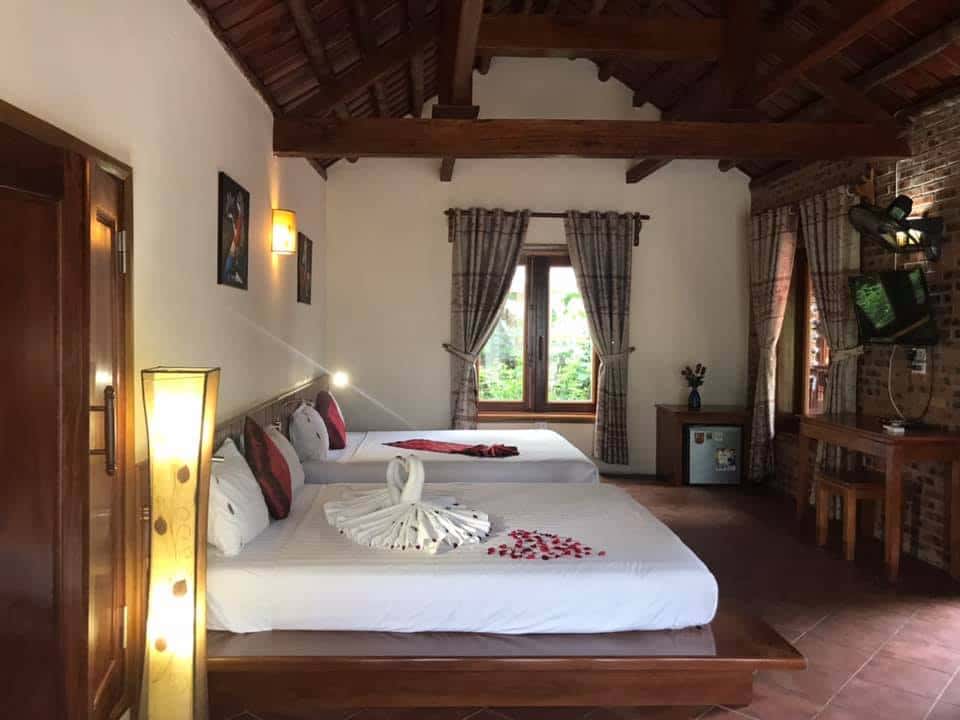 jusfly deluxe bungalow chez loan hotel ninh binh