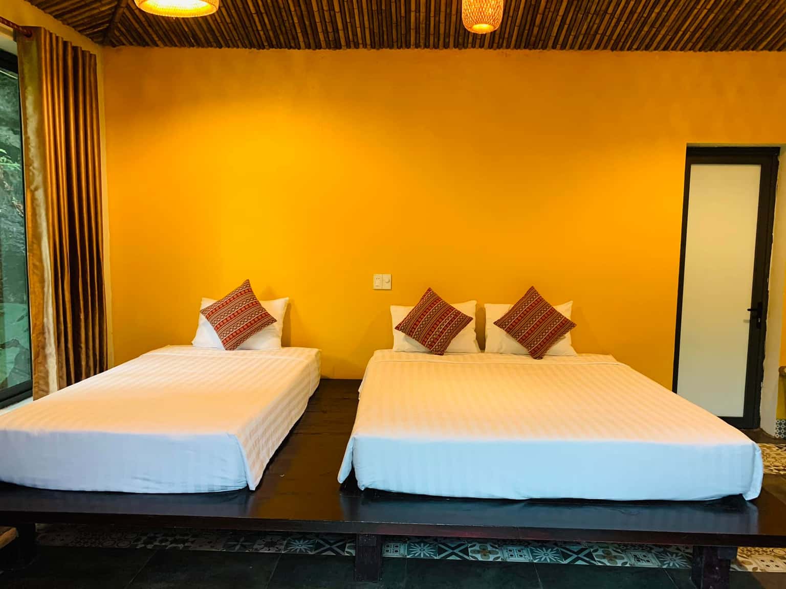 justfly triple garden view room trang an ecolodge ninh binh