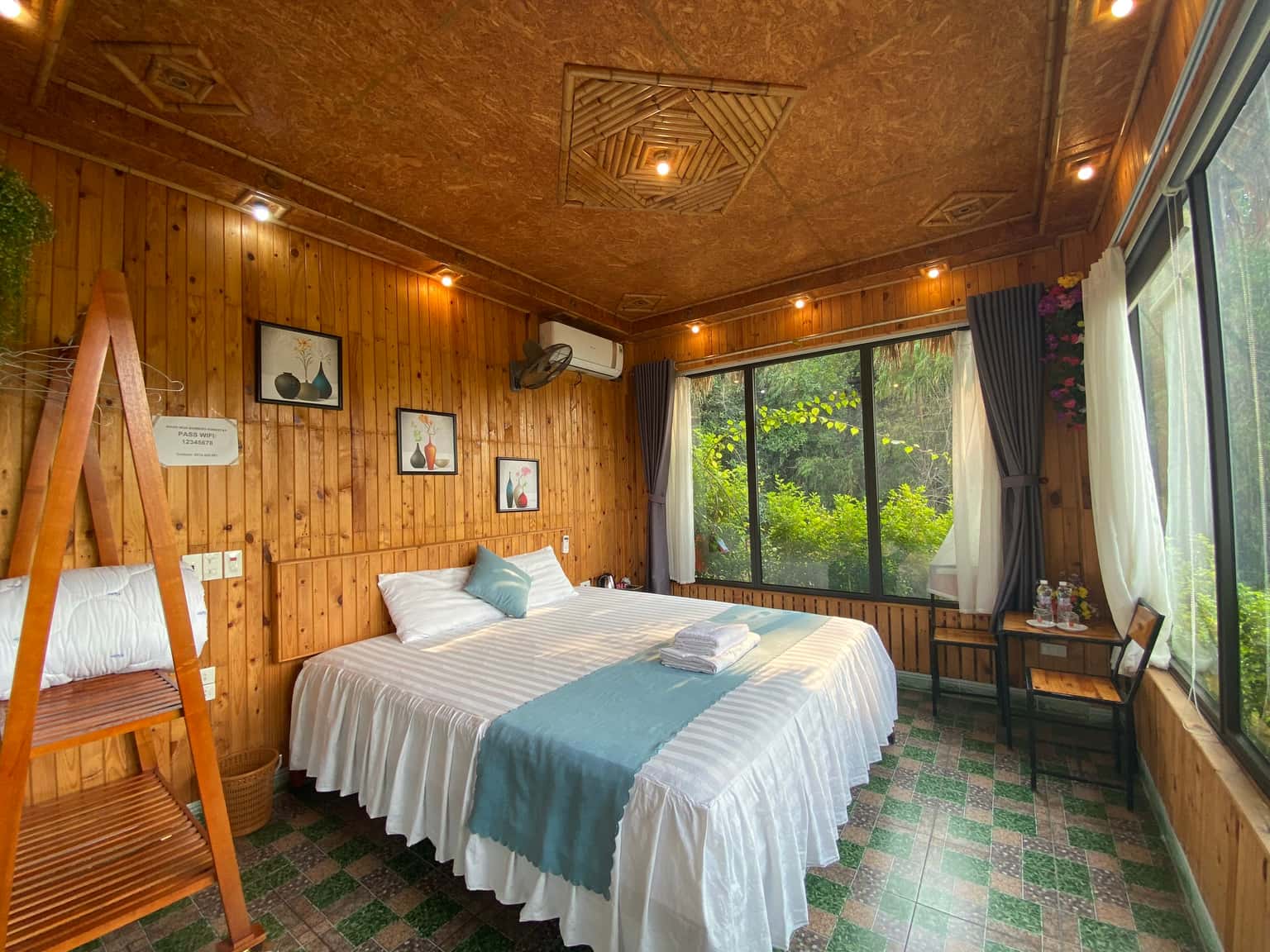 justfly phong luxury 2 nguoi hang mua bambo homestay