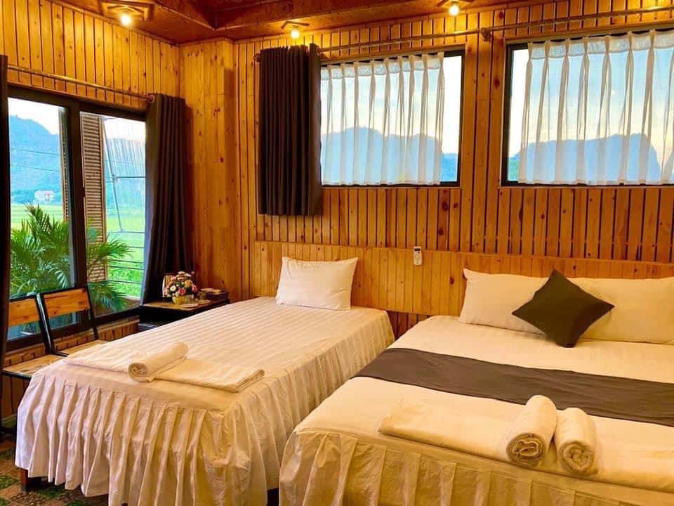 justfly phong luxury 3 nguoi hang mua bamboo homestay