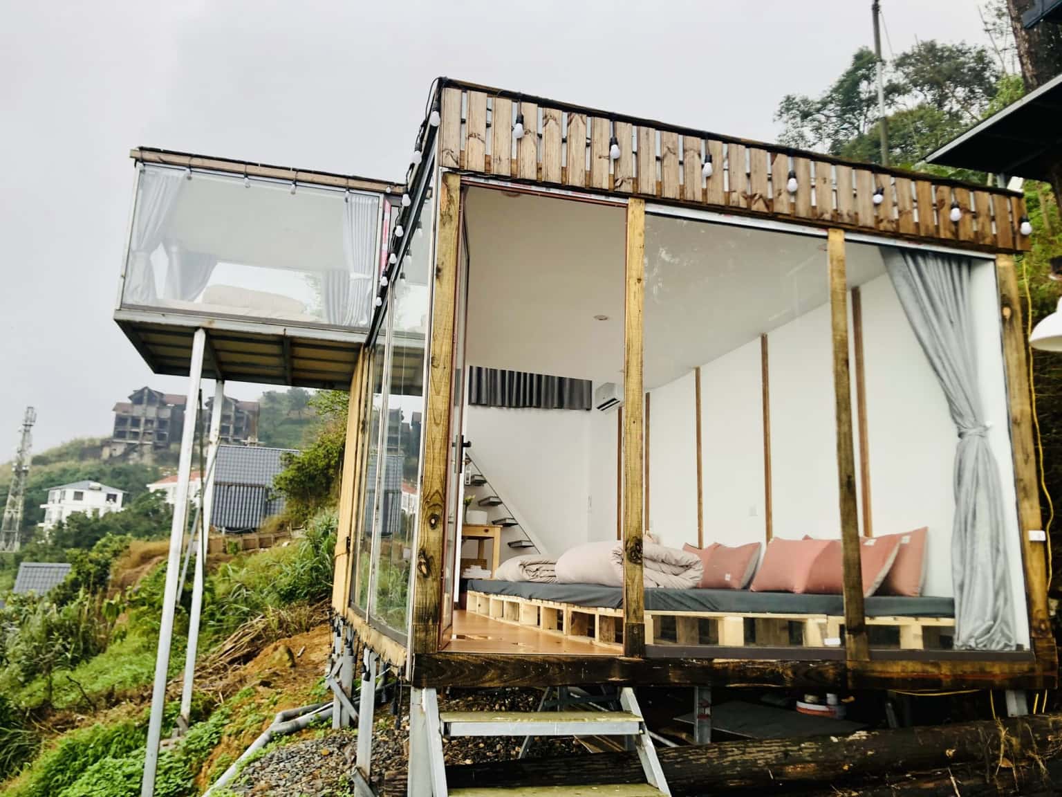 justfly twin room co la homestay tam đao