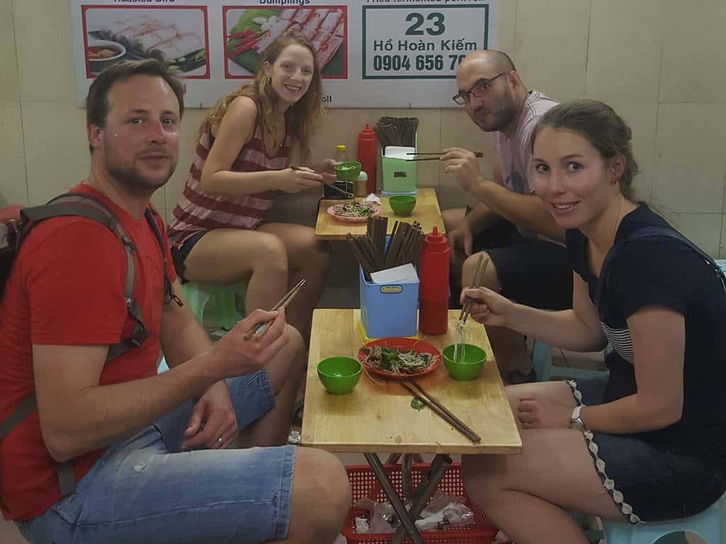 street food walking tour hanoi