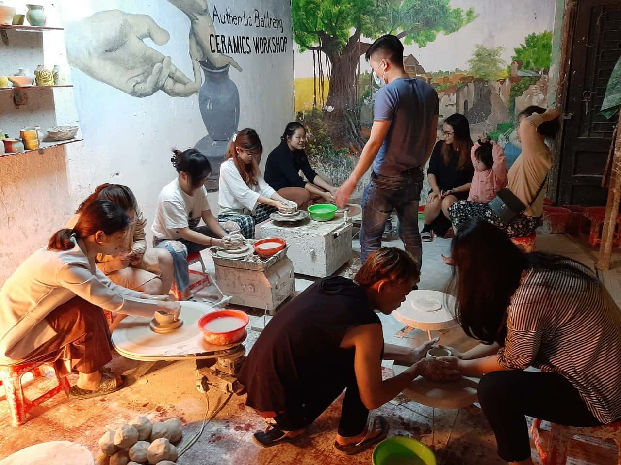 bat trang pottery class in old quarter hanoi