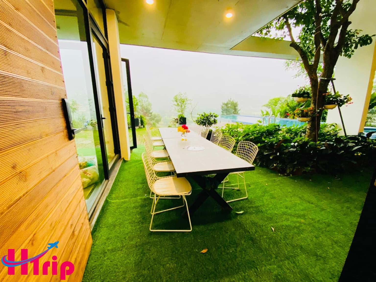 Outdoor dining table