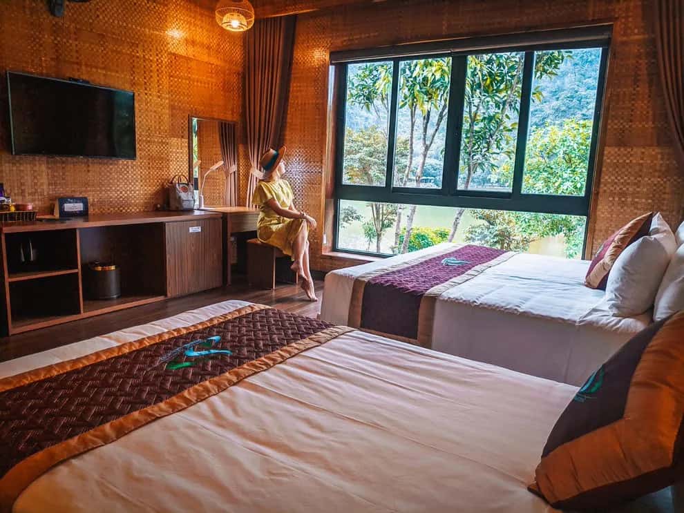 justfly thung nham resort phong deluxe twin ninh binh 