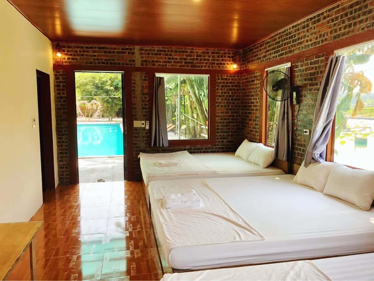 justfly bungalow 3 giuong ham rong homestay ninh binh