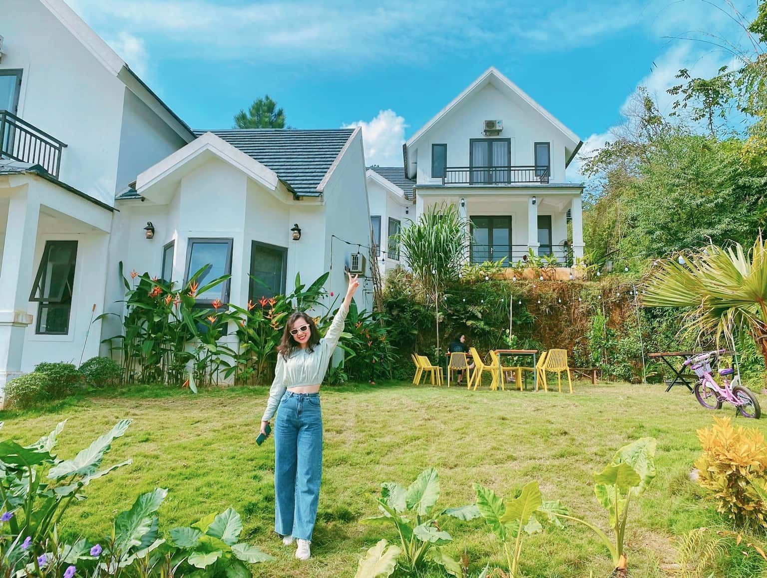 goc chup checkin roses villa homestay ba vi ha noi 