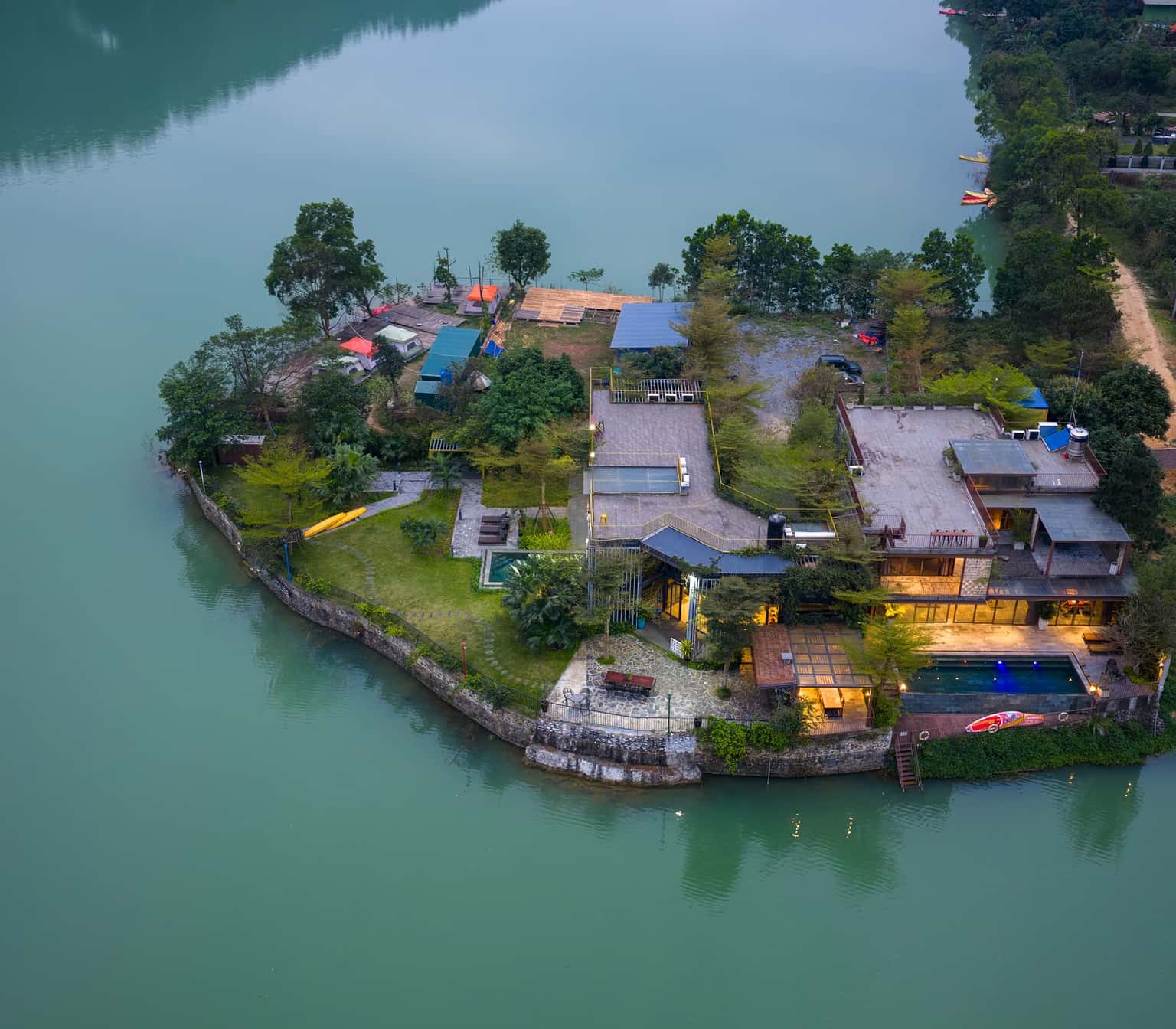 Island House 2 (Một Homestay) tại hồ Đồng Đò, Sóc Sơn