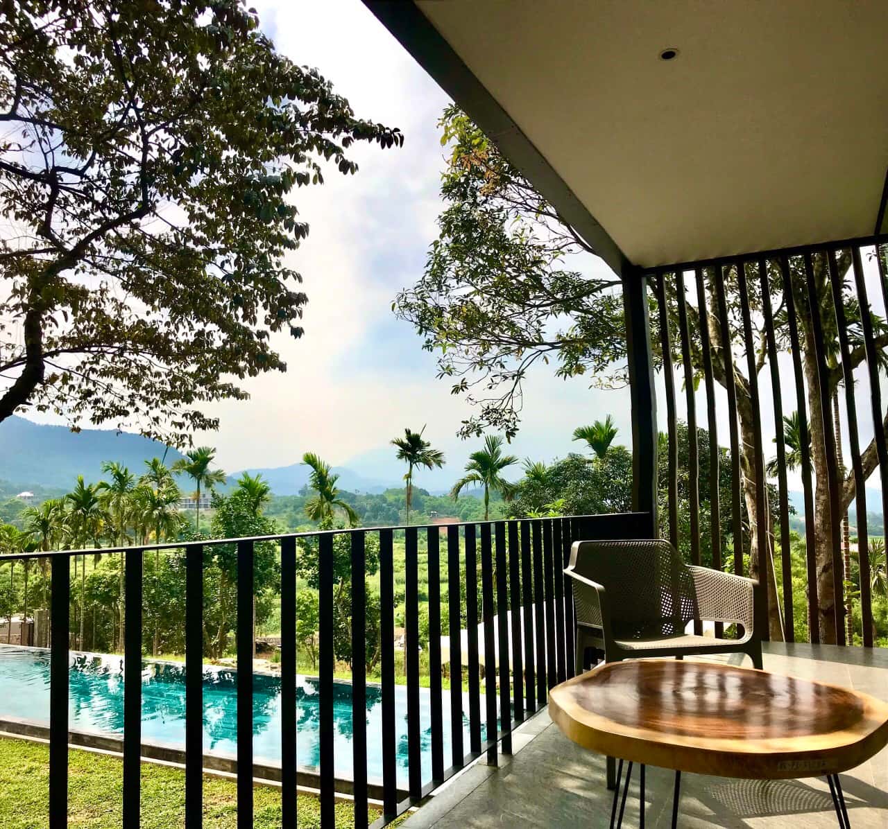 Balcony tea table