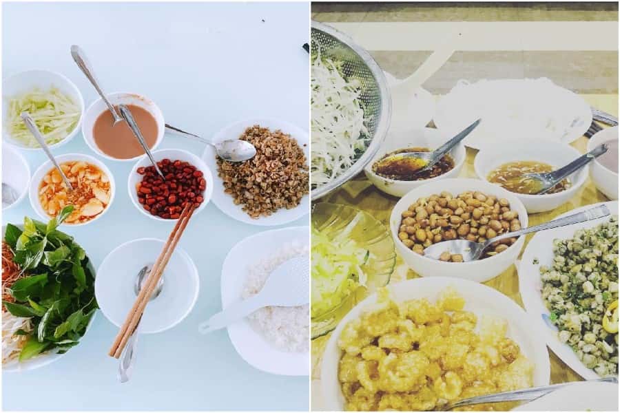 Nguyên liệu tạo ra món cơm hến