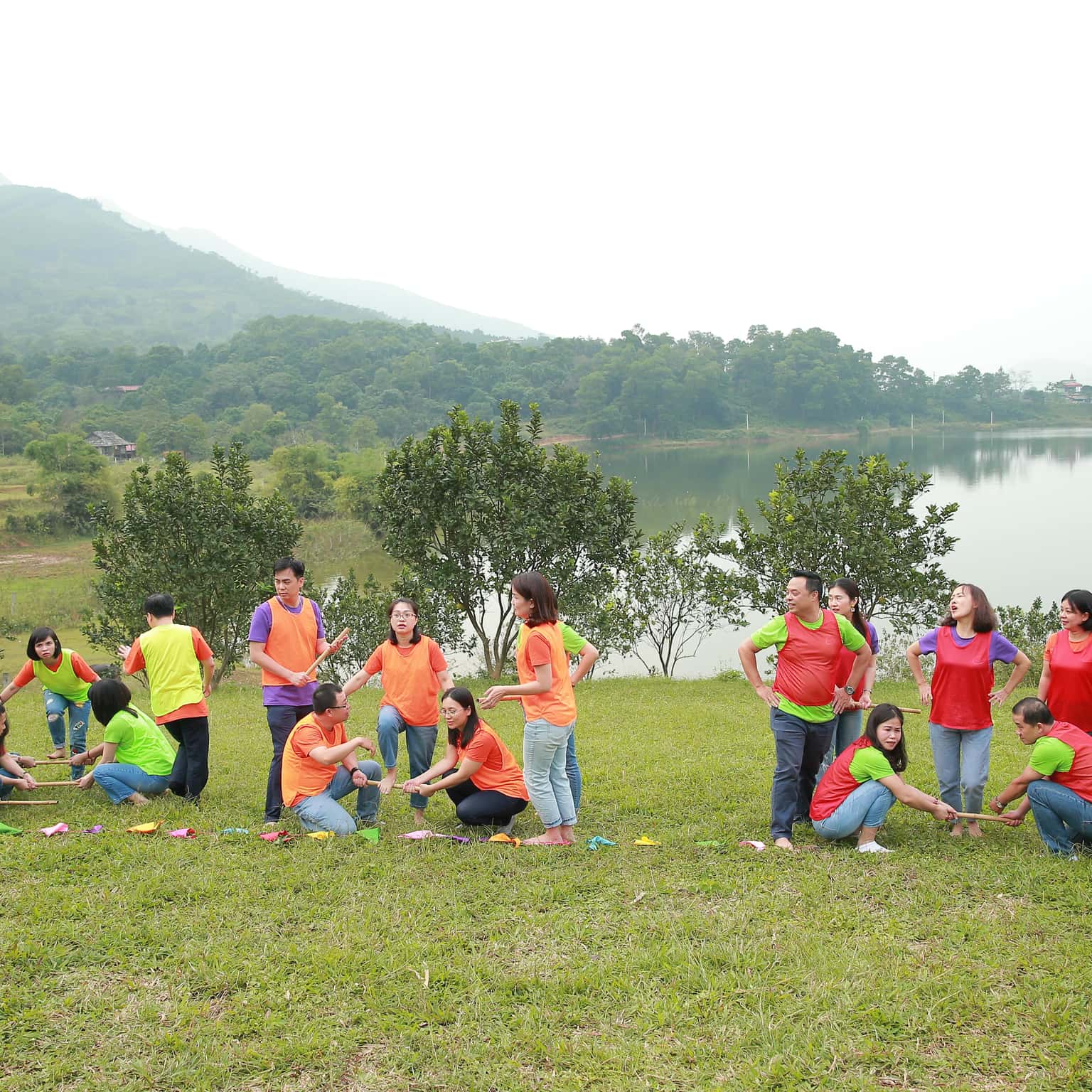 Không gian rộng rãi phù hợp cho các hoạt động ngoài trời, teambuilding