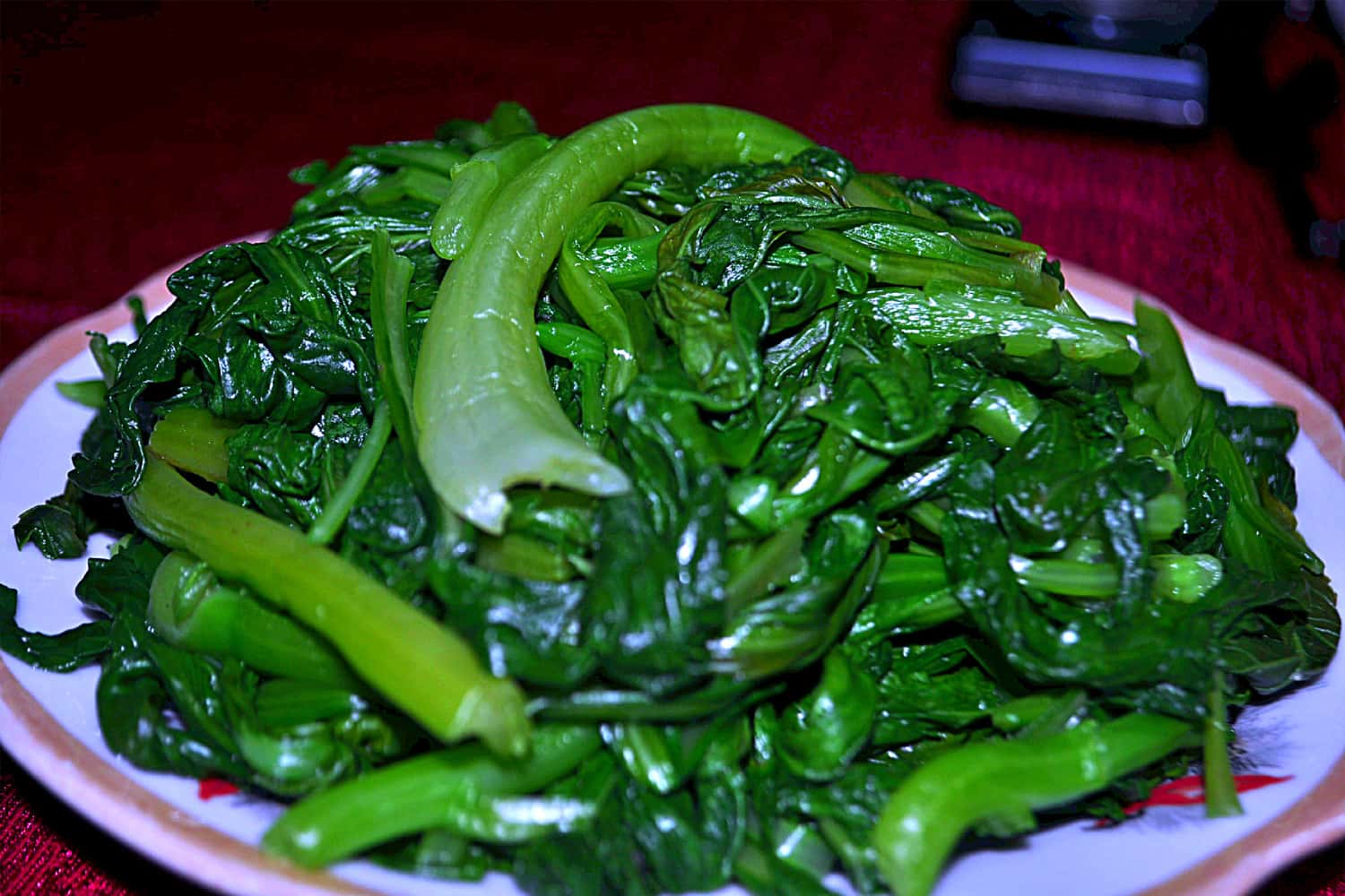 Rau cải mèo luộc