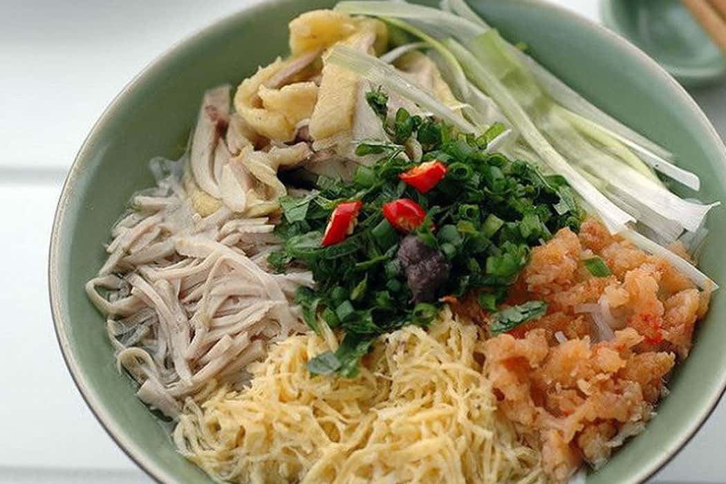 Nguyên liệu làm bún thang