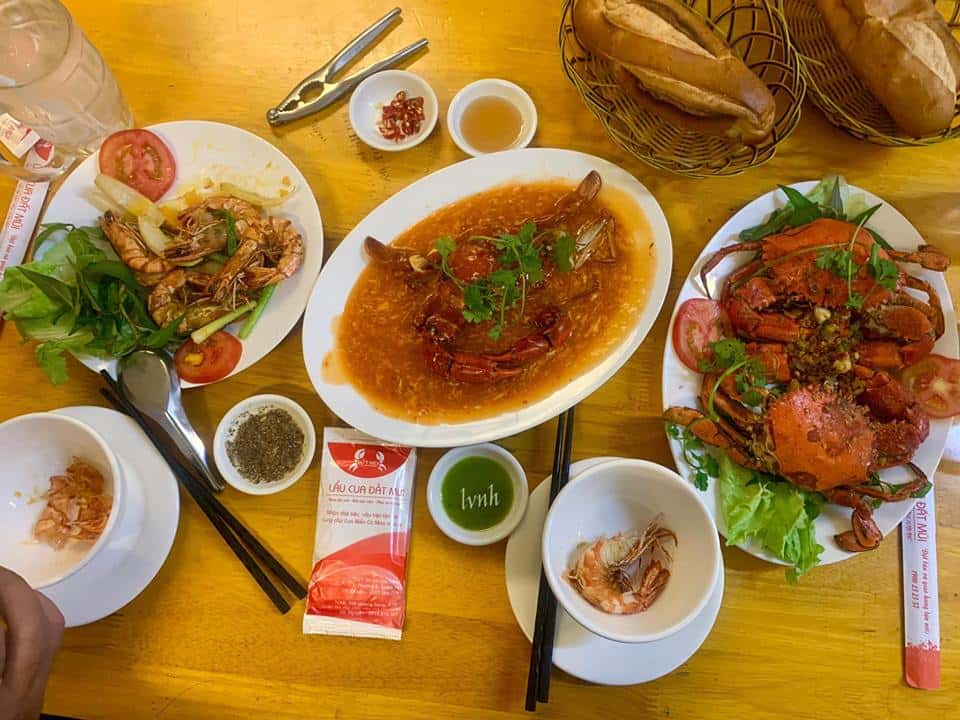 lẩu cua đất mũi