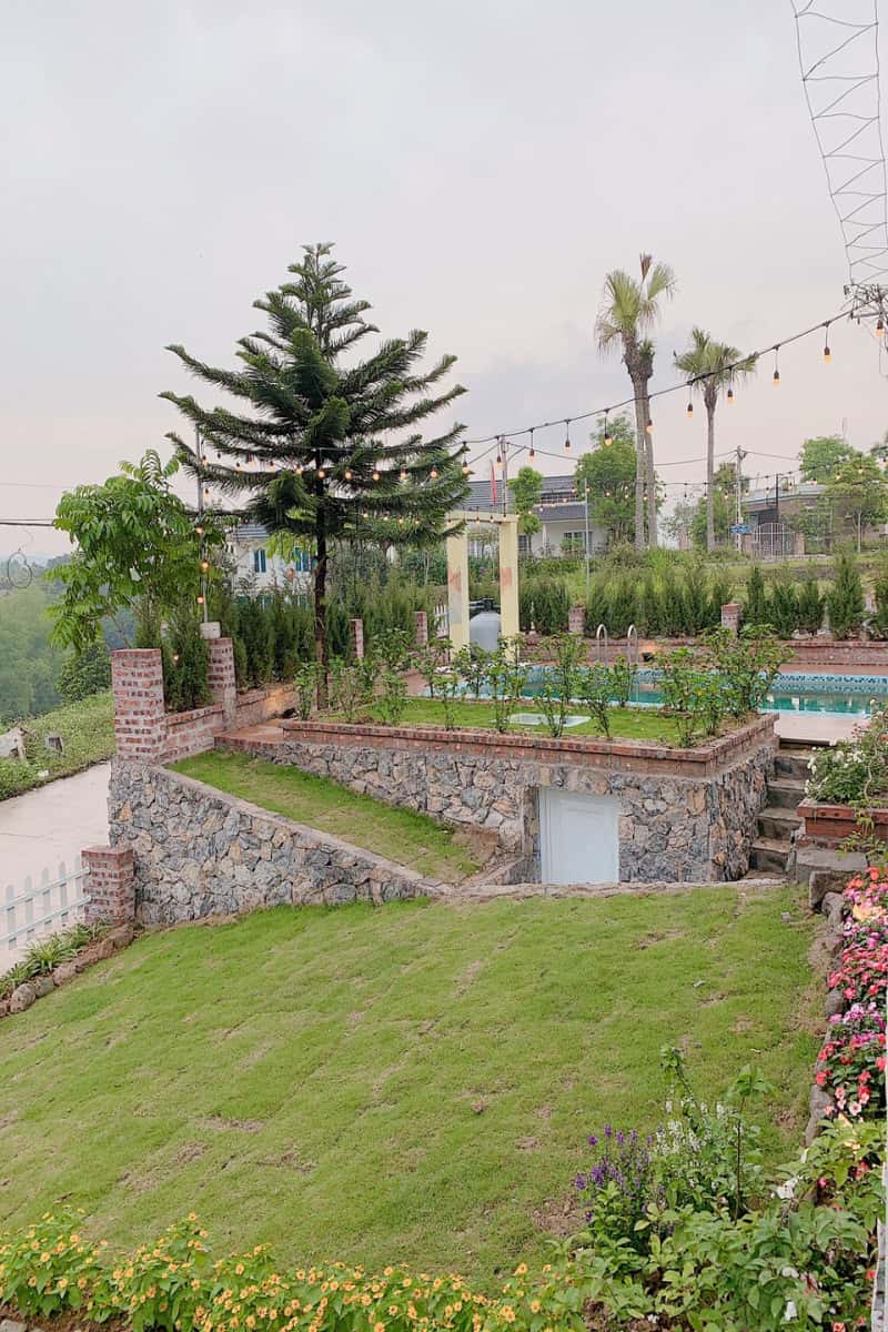 khong gian anne fleur villa homestay hoa binh