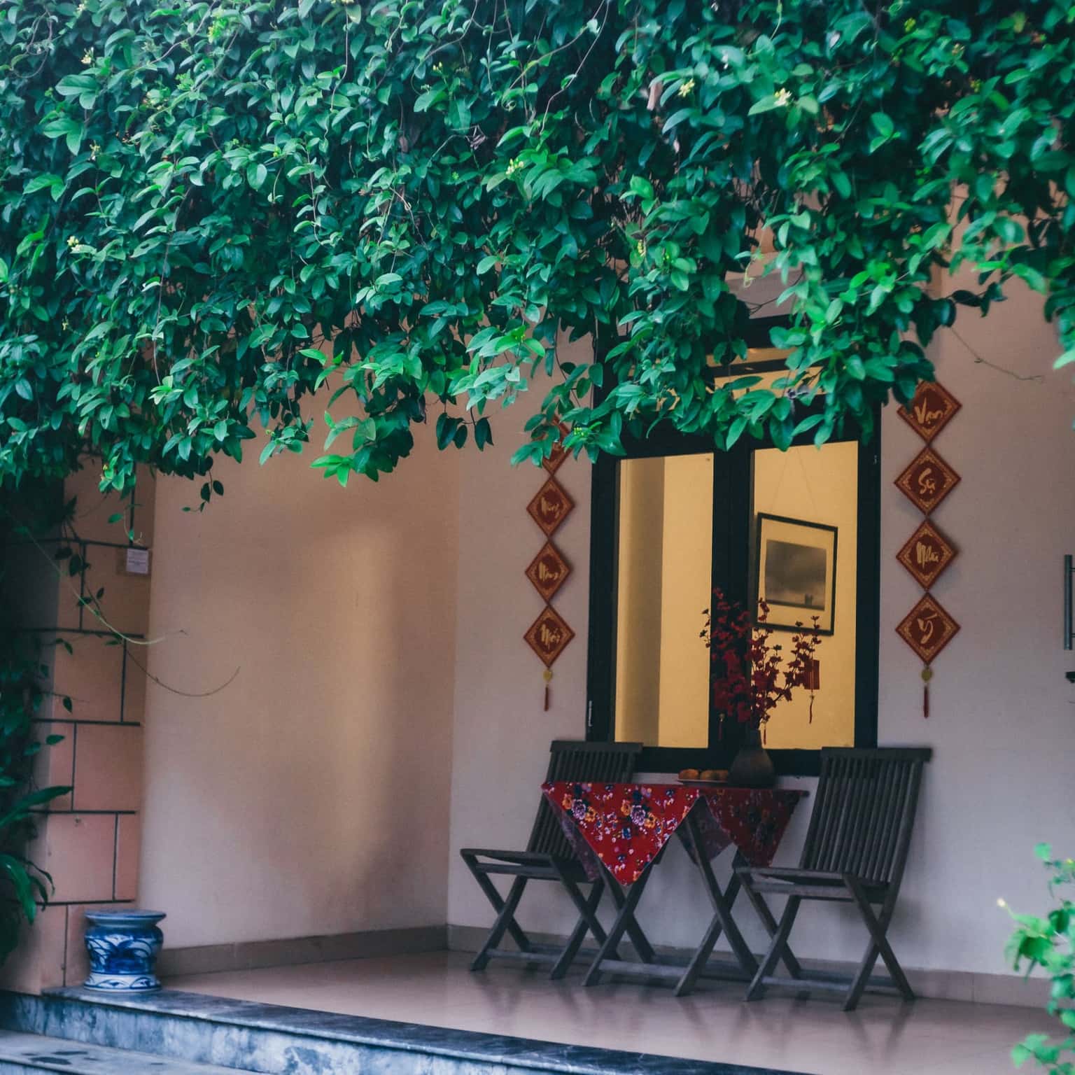 khong gian sunday villa club house homestay hoa binh