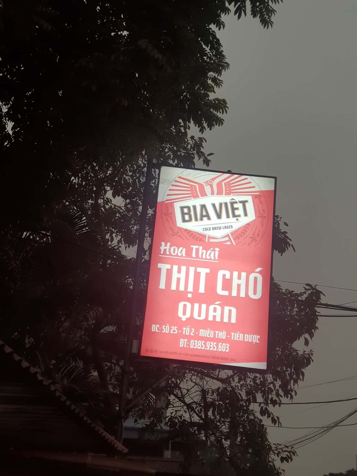 thit cho hoa thai soc son