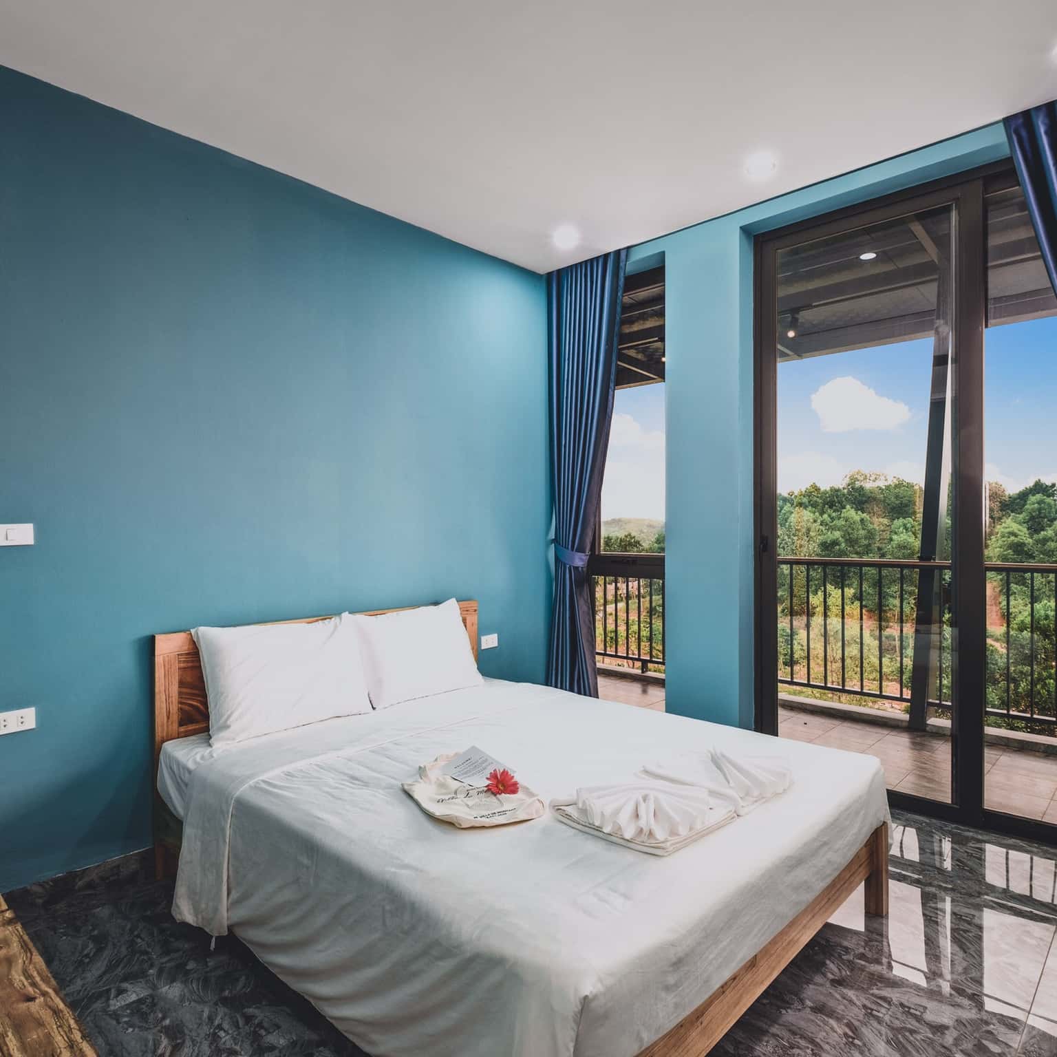phong ngu flamenco villa de montana homestay ba vi ha noi 