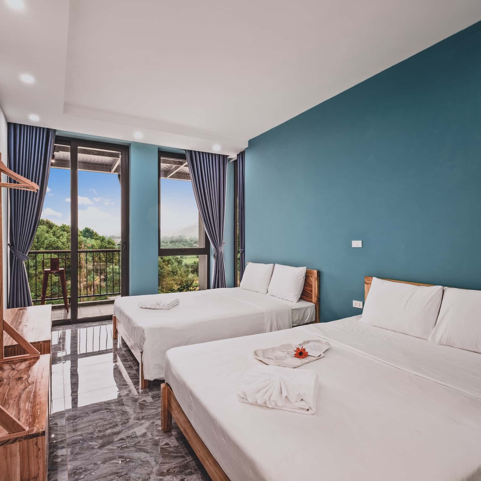 phong ngu flamenco villa de montana homestay ba vi ha noi 
