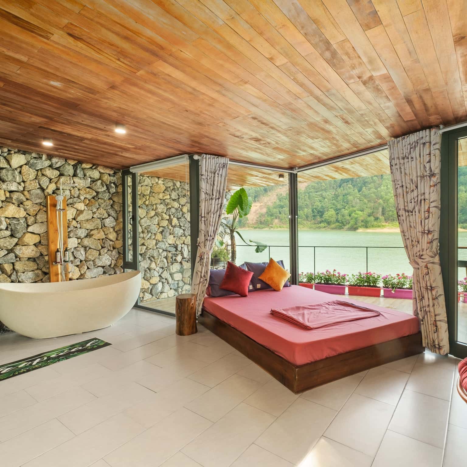 phong ngu bungalow hoa sau gieng homestay hoa binh 