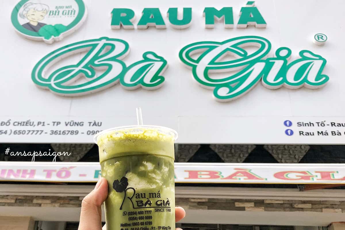 sinh to rau ma ba gia diem an vat ngon vung tau
