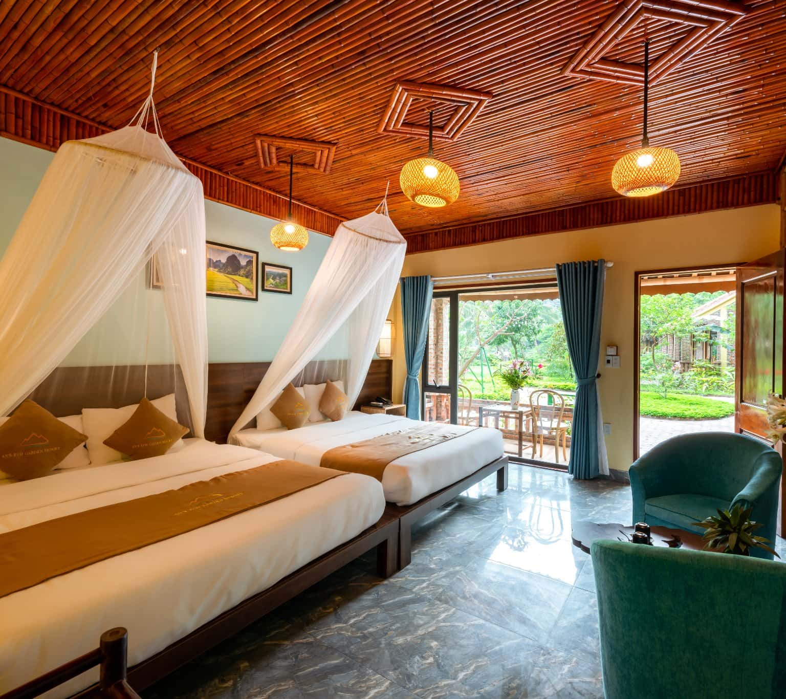 justfly ans eco garden family deluxe ninh binh