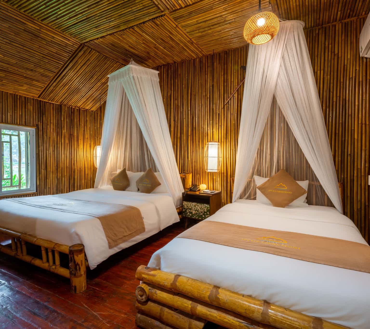 justfly ans eco garden bungalow lake view triple ninh binh