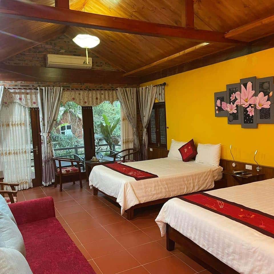 jusfly deluxe bungalow chez loan hotel ninh binh