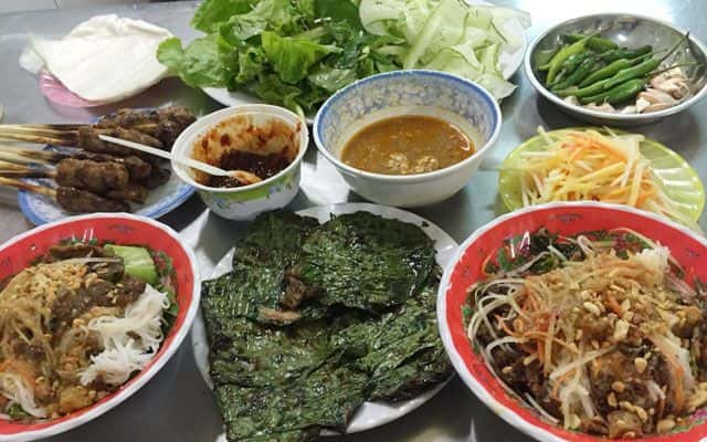 bun thit nuong ba trai da nang