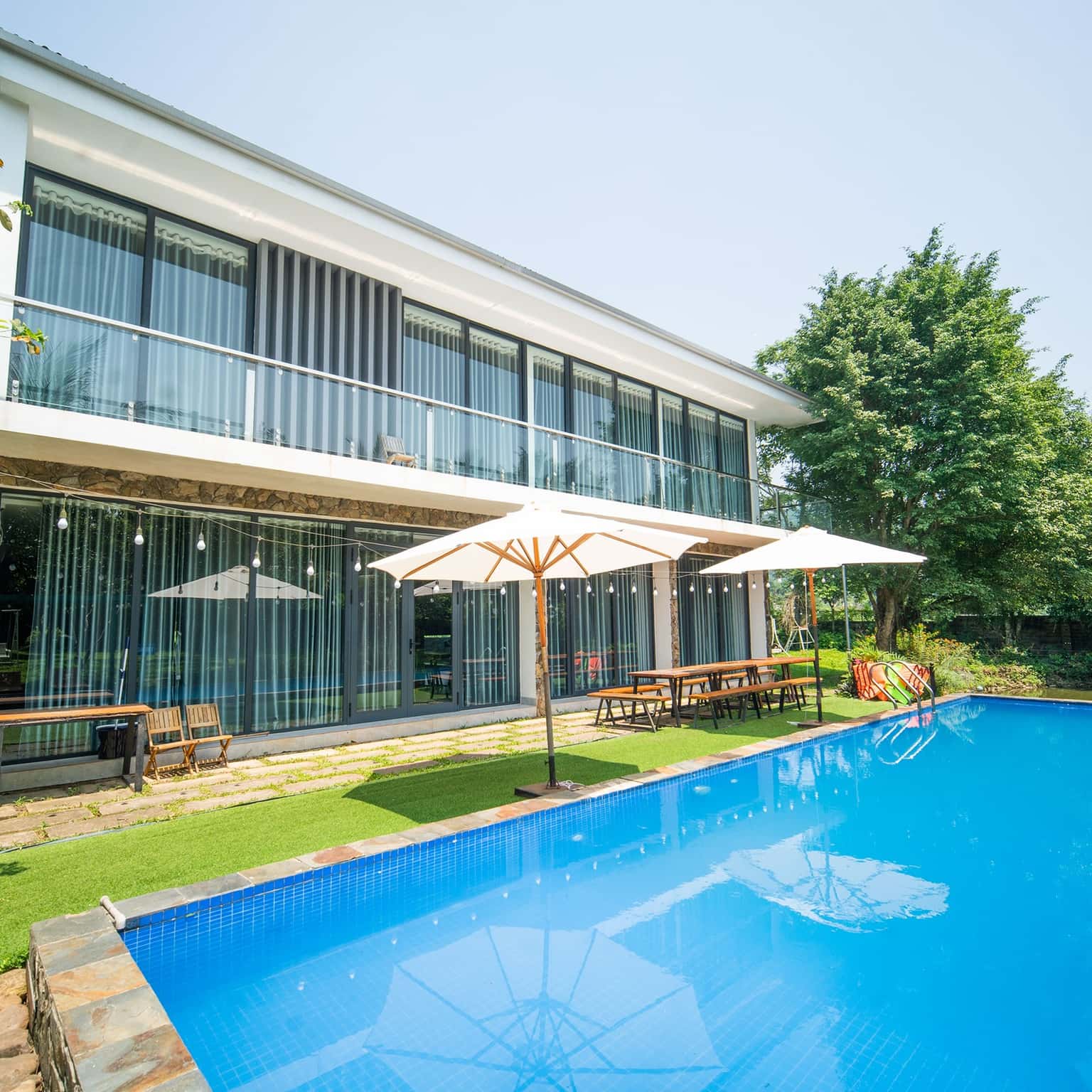 justfly villa 18 tan view bungalow villa homestay ba vi ha noi