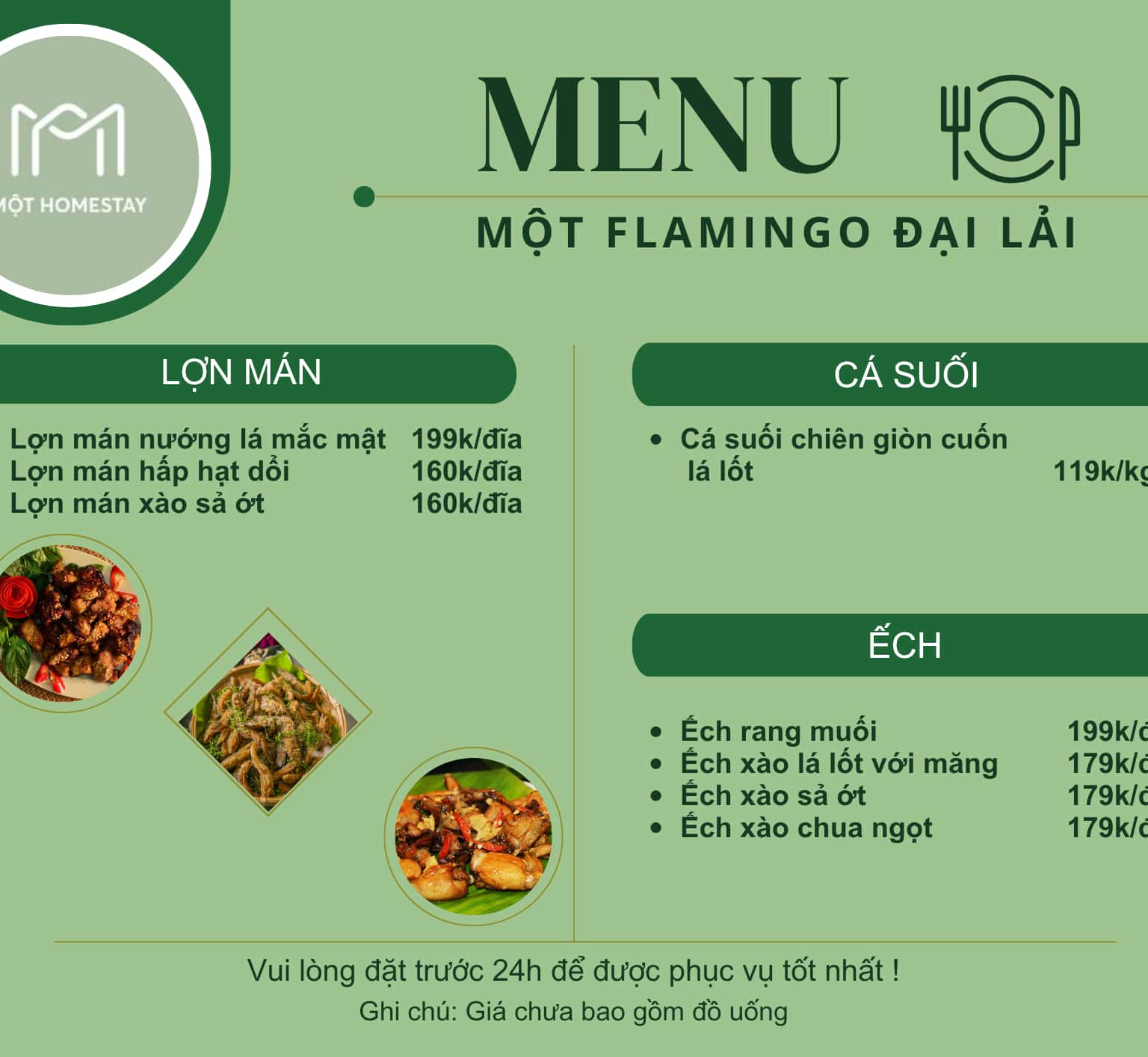Specialty dishes