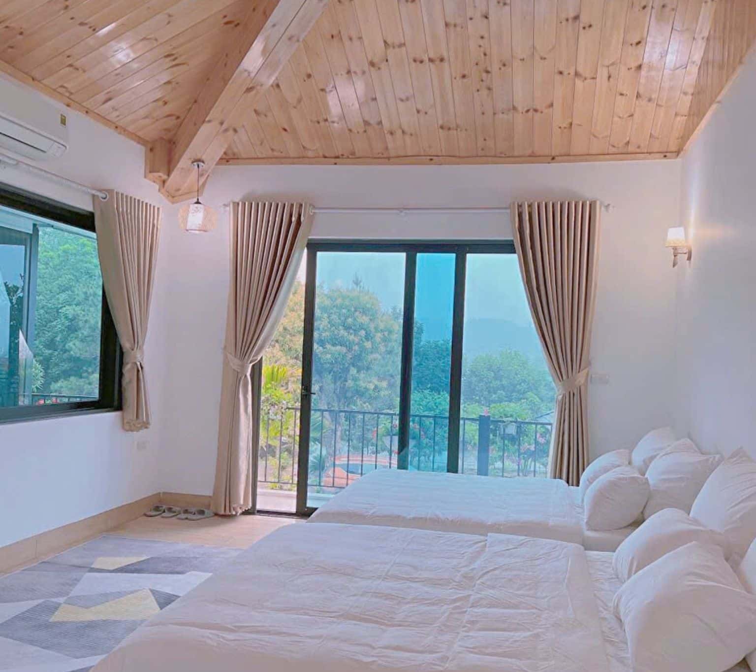 Phòng ngủ 4 tầng 2 view vườn